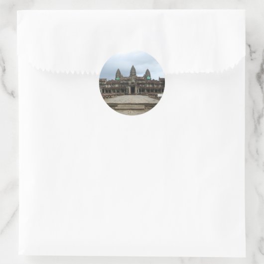 Angkor Wat Ronde Sticker (Tas)