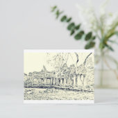 Angkor Wat Sketch Briefkaart (Staand voorkant)