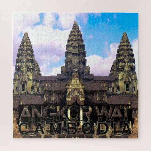 Angkor Wat Square Puzzle Legpuzzel (Verticaal)