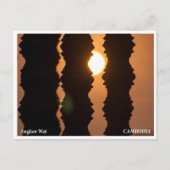 Angkor Wat Sunrise – Art Travel Postcard Feestdagenkaart (Voorkant)