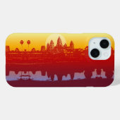 Angkor Wat Sunset Modern Silhouette Art Sunrise Case-Mate iPhone Case (Achterkant (horizontaal))
