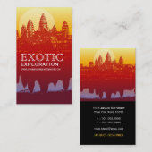 Angkor Wat Sunset Modern Silhouette Visitekaartje (Voorkant / Achterkant)