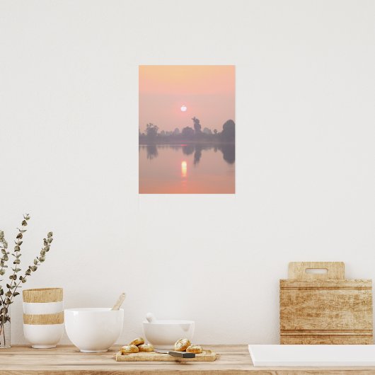 "Angkor Wat Sunset" Poster (Keuken)