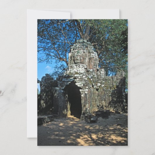 Angkor wat, Ta som tempel - Cambodja, Azië Kaart (Voorkant)