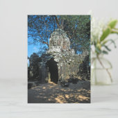 Angkor wat, Ta som tempel - Cambodja, Azië Kaart (Staand voorkant)