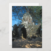 Angkor wat, Ta som tempel - Cambodja, Azië Kaart (Voorkant / Achterkant)