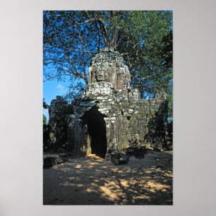 Angkor wat, Ta som tempel - Cambodja, Azië Poster