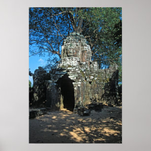 Angkor wat, Ta som temple - Cambodja, Azië Poster