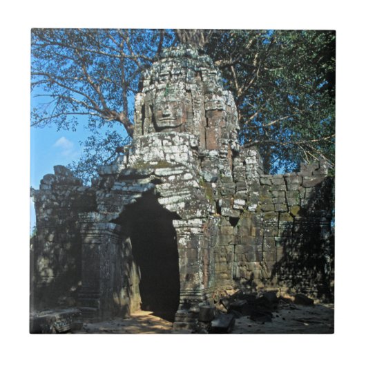 Angkor wat, Ta som temple - Cambodja, Azië Tegeltje (Voorkant)
