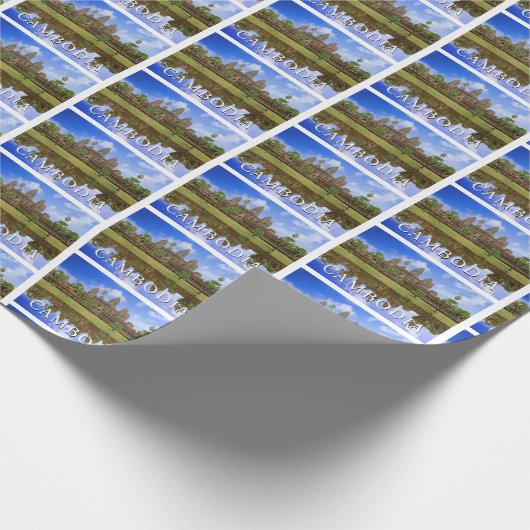 Angkor Wat-tempel | Kampuchea, Cambodja Cadeaupapier (Hoek)