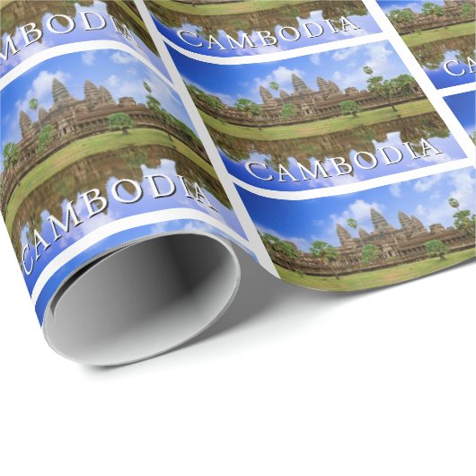 Angkor Wat-tempel | Kampuchea, Cambodja Cadeaupapier (Rol Hoek)