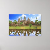 Angkor Wat-tempel | Kampuchea, Cambodja Canvas Afdruk (Voorkant)