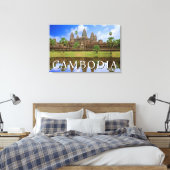 Angkor Wat-tempel | Kampuchea, Cambodja Canvas Afdruk (Insitu (Slaapkamer))