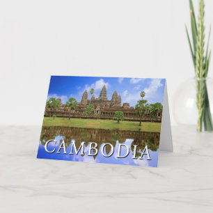 Angkor Wat Tempel   Kampuchea, Cambodja Dank je Bedankkaart