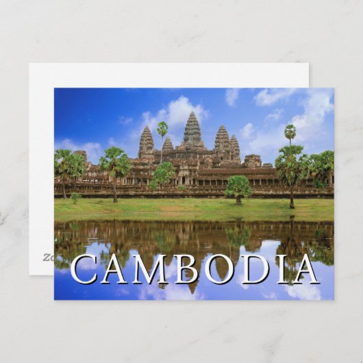 Angkor Wat-tempel | Kampuchea, Cambodja Dank u Briefkaart (Voorkant / Achterkant)
