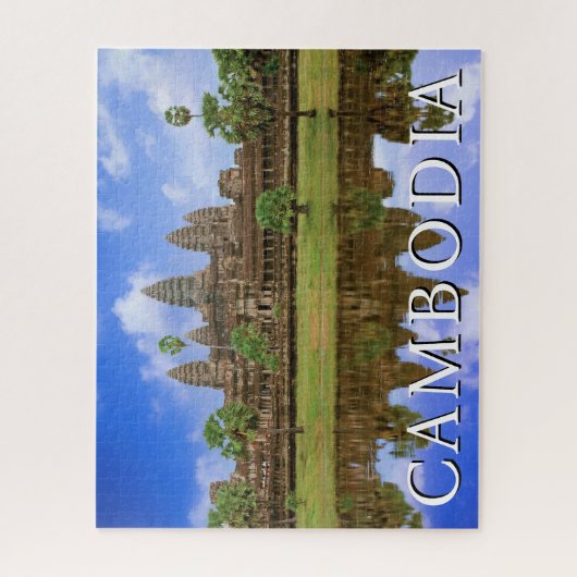 Angkor Wat-tempel | Kampuchea, Cambodja Legpuzzel (Verticaal)