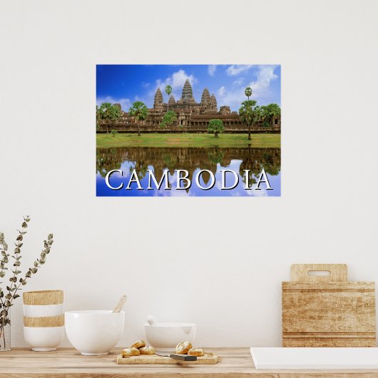 Angkor Wat-tempel | Kampuchea, Cambodja Poster (Keuken)