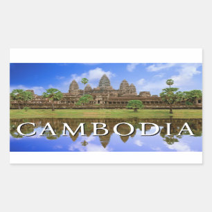 Angkor Wat-tempel   Kampuchea, Cambodja Rechthoekige Sticker