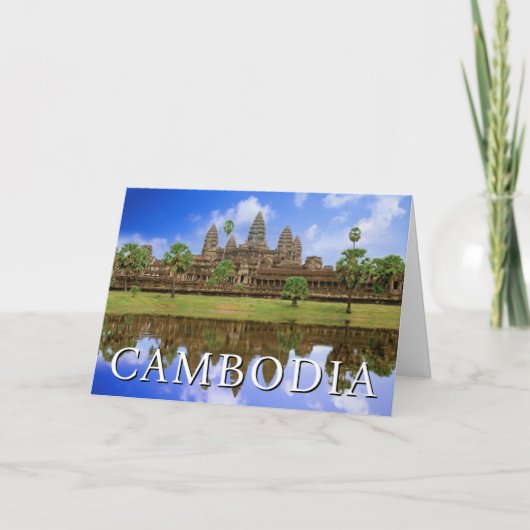 Angkor Wat-tempel | Kampuchea, Cambodja | Verjaard Kaart (Voorkant)