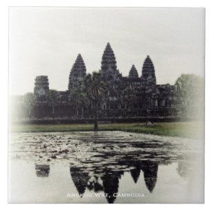 Angkor Wat Temple Cambodia Ceramic Tile Tegeltje