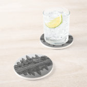 Angkor Wat Temple Cambodia Foto Oudere Geschiedeni Zandsteen Onderzetter (Zijkant)