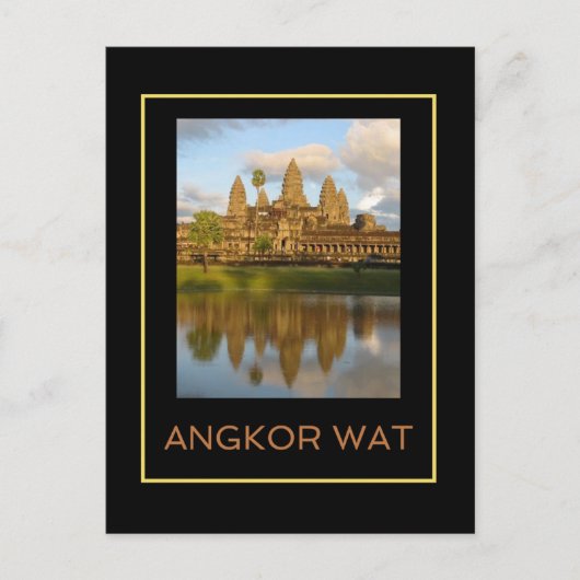 Angkor Wat Temple Cambodia Travel Foto Briefkaart (Voorkant)