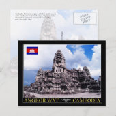 Angkor Wat Temple, Cambodja Briefkaart (Voorkant / Achterkant)