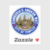 Angkor Wat Temples - Cambodia Sticker (Vel)