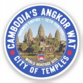 Angkor Wat Temples - Cambodia Sticker (Voorkant)