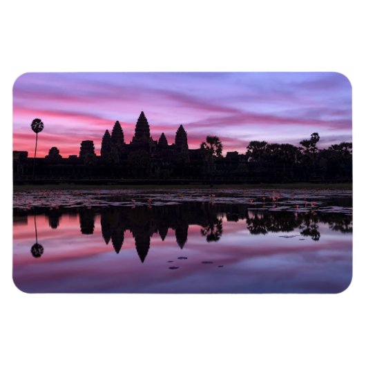 Angkor Wat Twilight Flexibele Fotomagneet Magneet (Horizontaal)