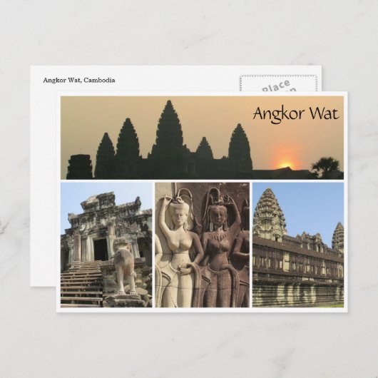angkor wat uitzichten briefkaart (Voorkant / Achterkant)
