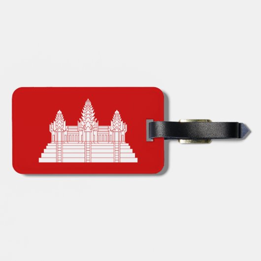 Angkor Wat Ver.2.0. Khmer tempel Bagagelabel (Achterkant horizontaal)