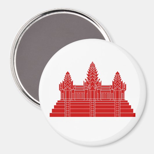 Angkor Wat Ver.2.0. Khmer Tempel Magneet (Voorkant / Achterkant)