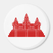 Angkor Wat Ver.2.0. Khmer Tempel Magneet (Voorkant)