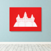 Angkor Wat Ver.2.0. Khmer Temple Canvas Afdruk (Insitu (Houten vloer))