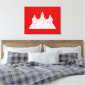 Angkor Wat Ver.2.0. Khmer Temple Canvas Afdruk (Insitu (Slaapkamer))