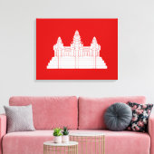 Angkor Wat Ver.2.0. Khmer Temple Canvas Afdruk (Insitu (Woonkamer))