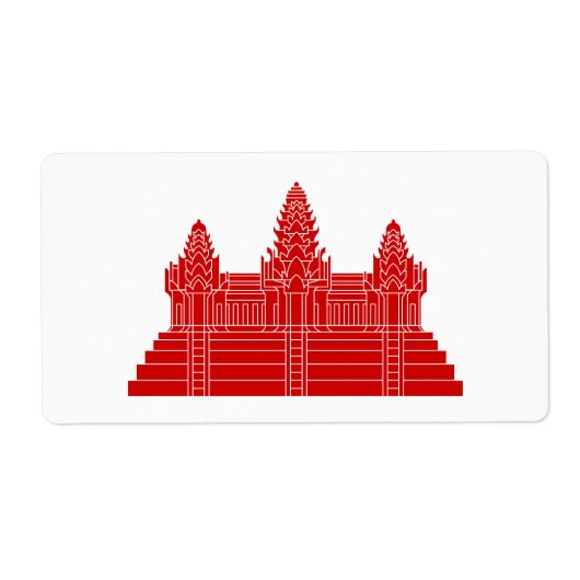 Angkor Wat Ver.2.0. Khmer Temple Etiket (Voorkant)