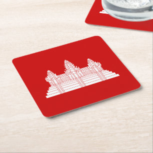 Angkor Wat Ver.2.0. Khmer Temple Kartonnen Onderzetters