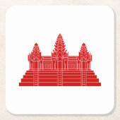 Angkor Wat Ver.2.0. Khmer Temple Kartonnen Onderzetters (Voorkant)