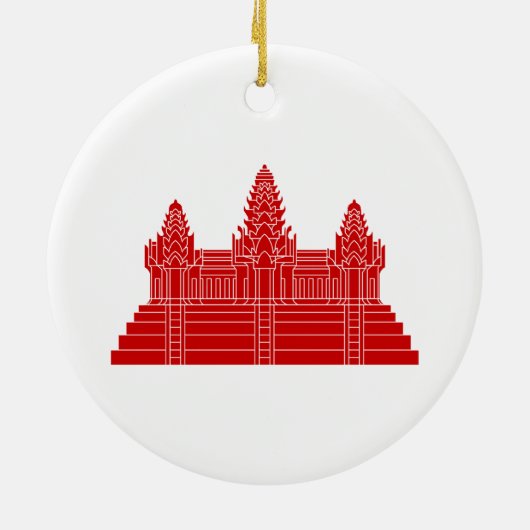 Angkor Wat Ver.2.0. Khmer Temple Keramisch Ornament (Achterkant)