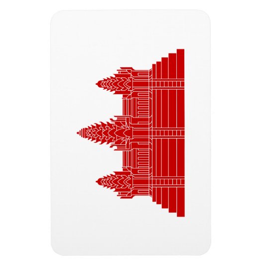 Angkor Wat Ver.2.0. Khmer Temple Magneet (Verticaal)