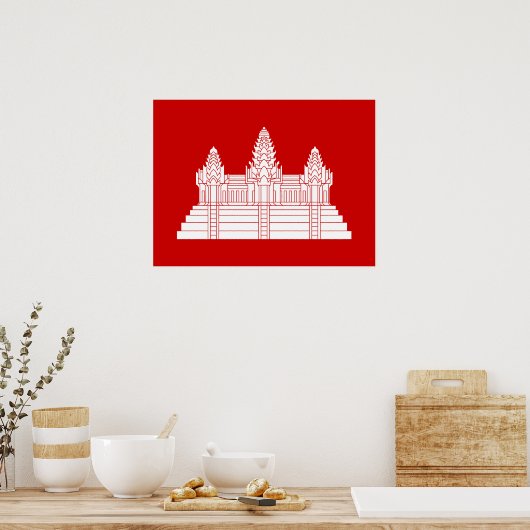 Angkor Wat Ver.2.0. Khmer Temple Poster (Keuken)
