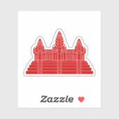 Angkor Wat Ver.2.0. Khmer Temple Sticker (Vel)