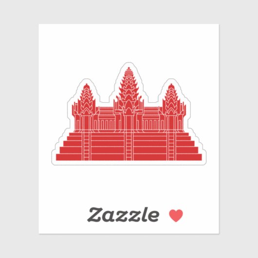 Angkor Wat Ver.2.0. Khmer Temple Sticker (Vel)