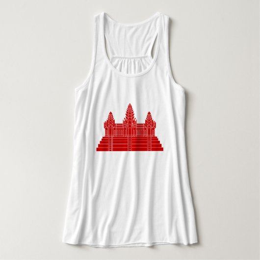 Angkor Wat Ver.2.0. Khmer Temple Tanktop (Design voorkant)