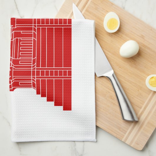 Angkor Wat Ver.2.0. Khmer Temple Theedoek (Quarter Fold)