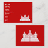 Angkor Wat Ver.2.0. Khmer Temple Visitekaartje (Voorkant / Achterkant)