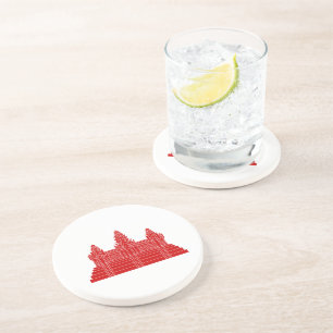 Angkor Wat Ver.2.0. Khmer Temple Zandsteen Onderzetter