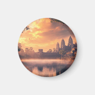 Angkor Wat waterverf Magneet